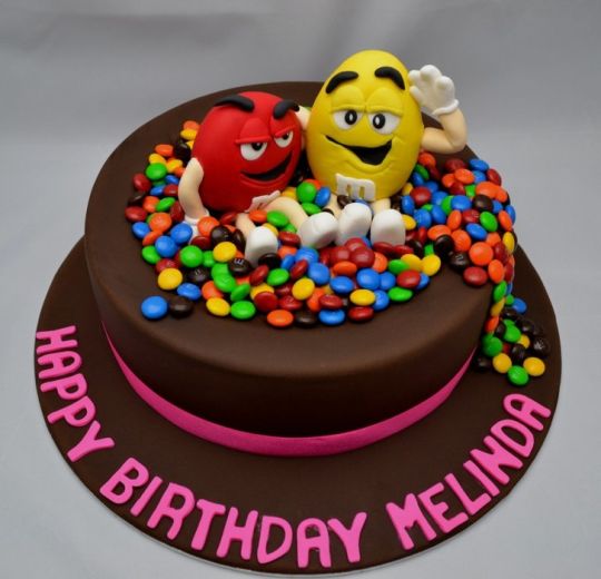 M and M Cake