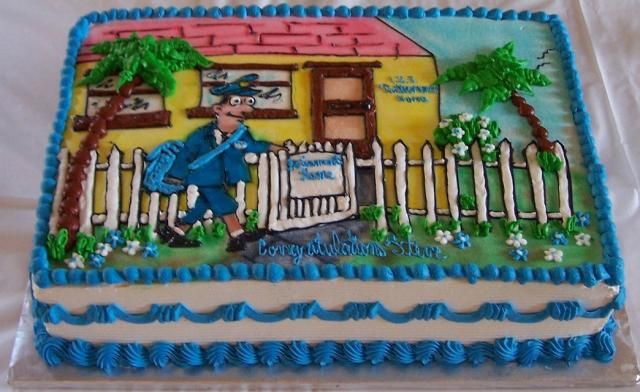 Mailman Retirement Cakes