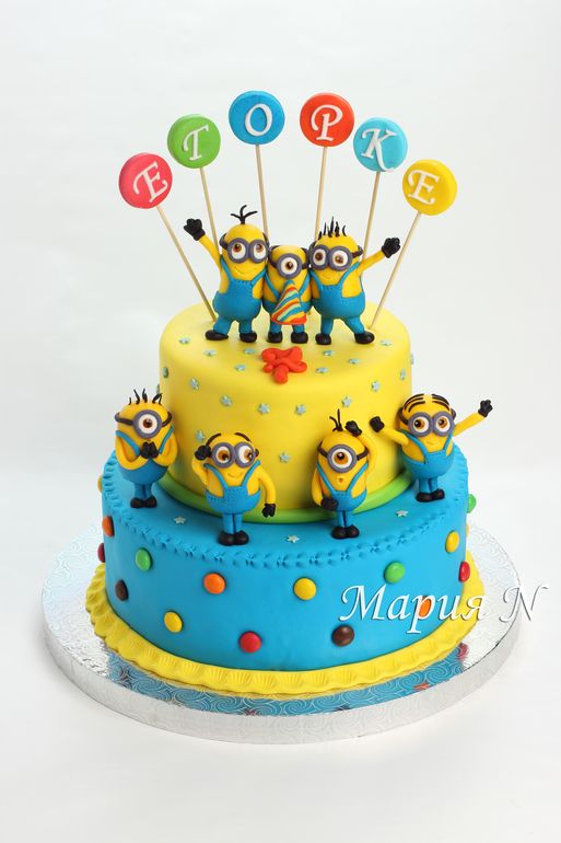 Minion Birthday Cake Toppers