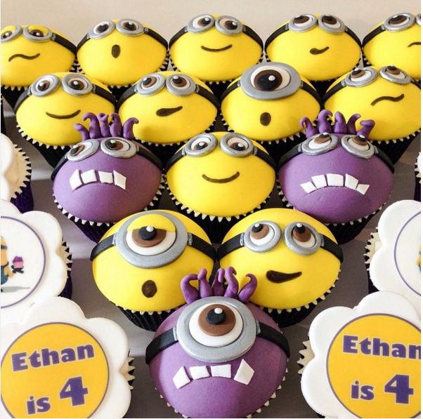 Minion Birthday Cupcakes