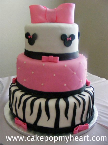 Minnie Mouse First Birthday Cake