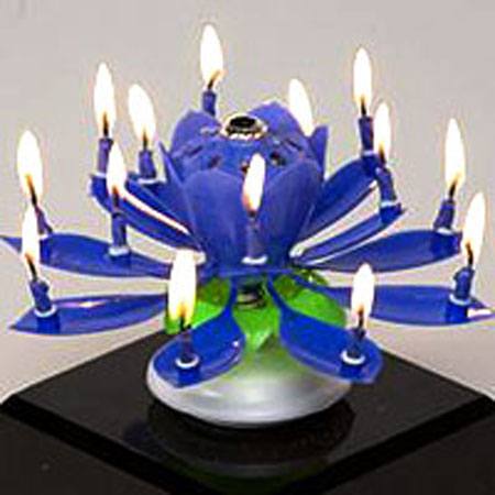 Musical Flower Birthday Candles