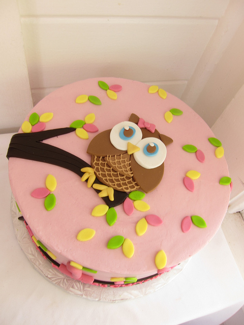 Owl Birthday Cake