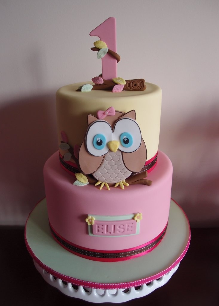 Owl Birthday Cake