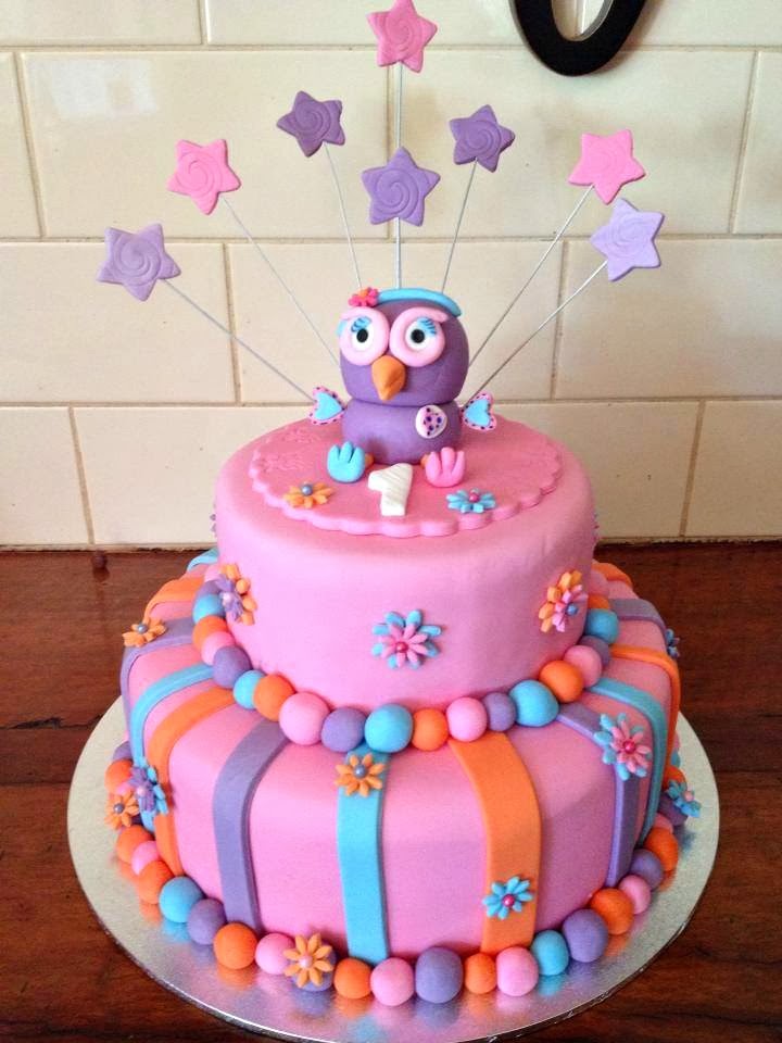 Owl Birthday Cake