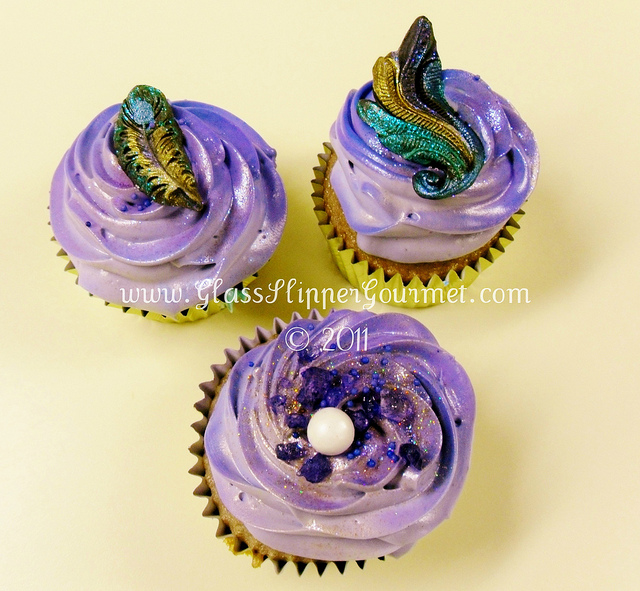 Peacock Birthday Cake Cupcakes