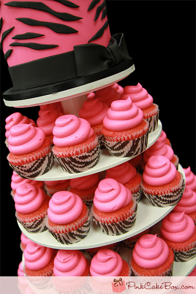 7 Photos of Pink Zebra Birthday Cupcakes