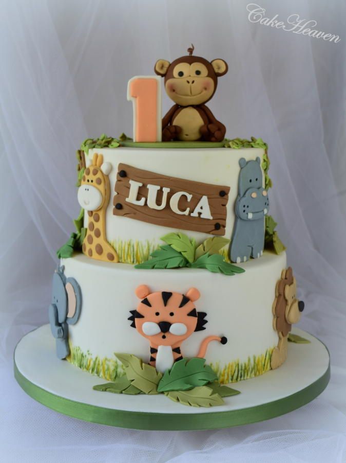 Pinterest Safari Birthday Cakes