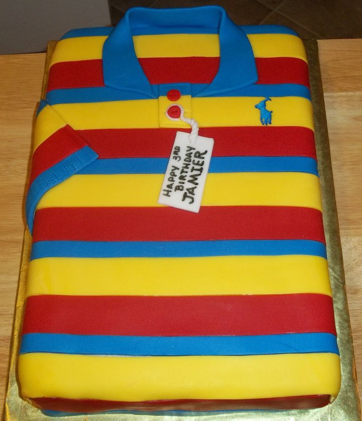 Polo Shirt Birthday Cake