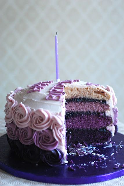 Purple Birthday Cake