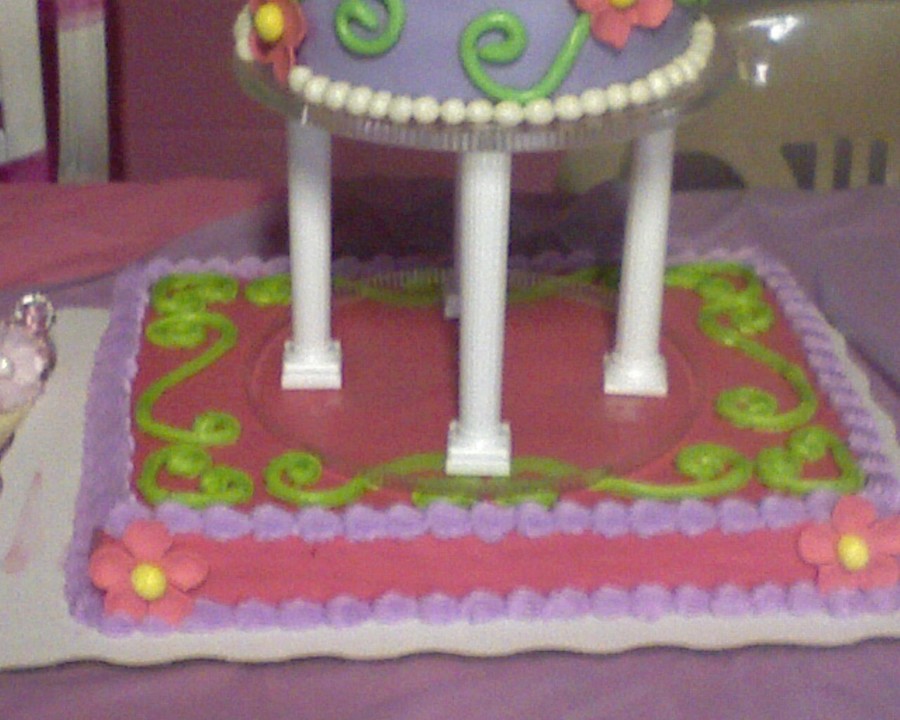 Purple Flower Birthday Cake