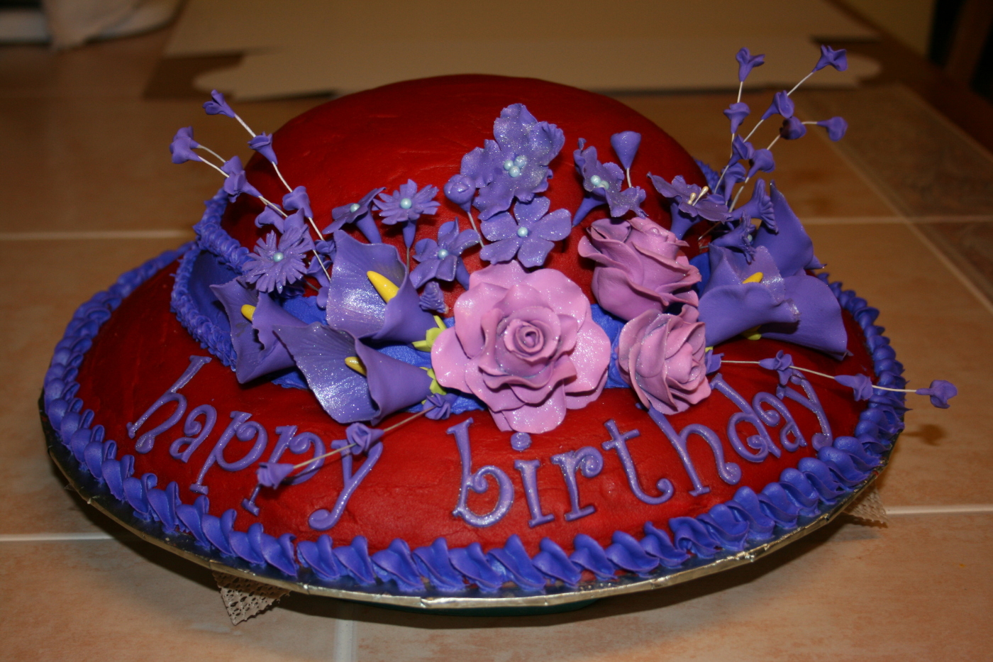 Red Hat Society Cake