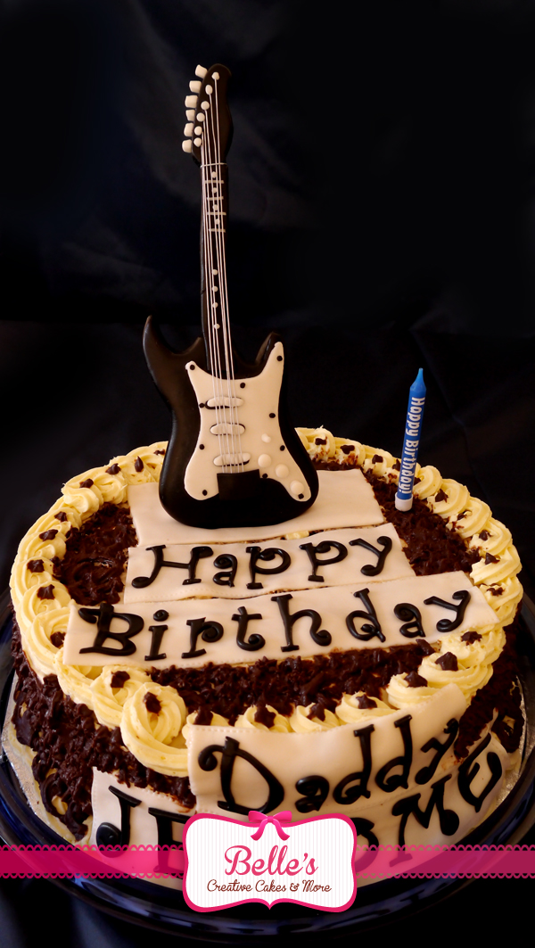 Rock and Roll Themed Birthday Cakes