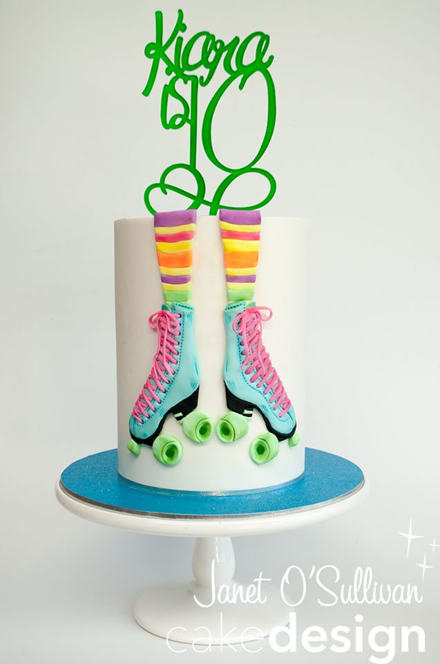 Roller Skate Birthday Cake