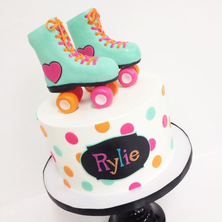 Roller Skate Birthday Cake