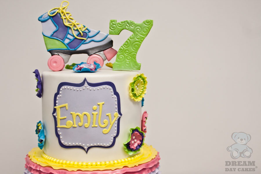 12 Photos of Roller Skating Birthday Cakes For Girls