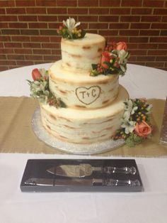 Rustic Wedding Sheet Cakes