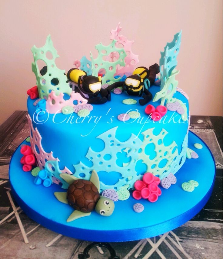 Scuba Diver Cake