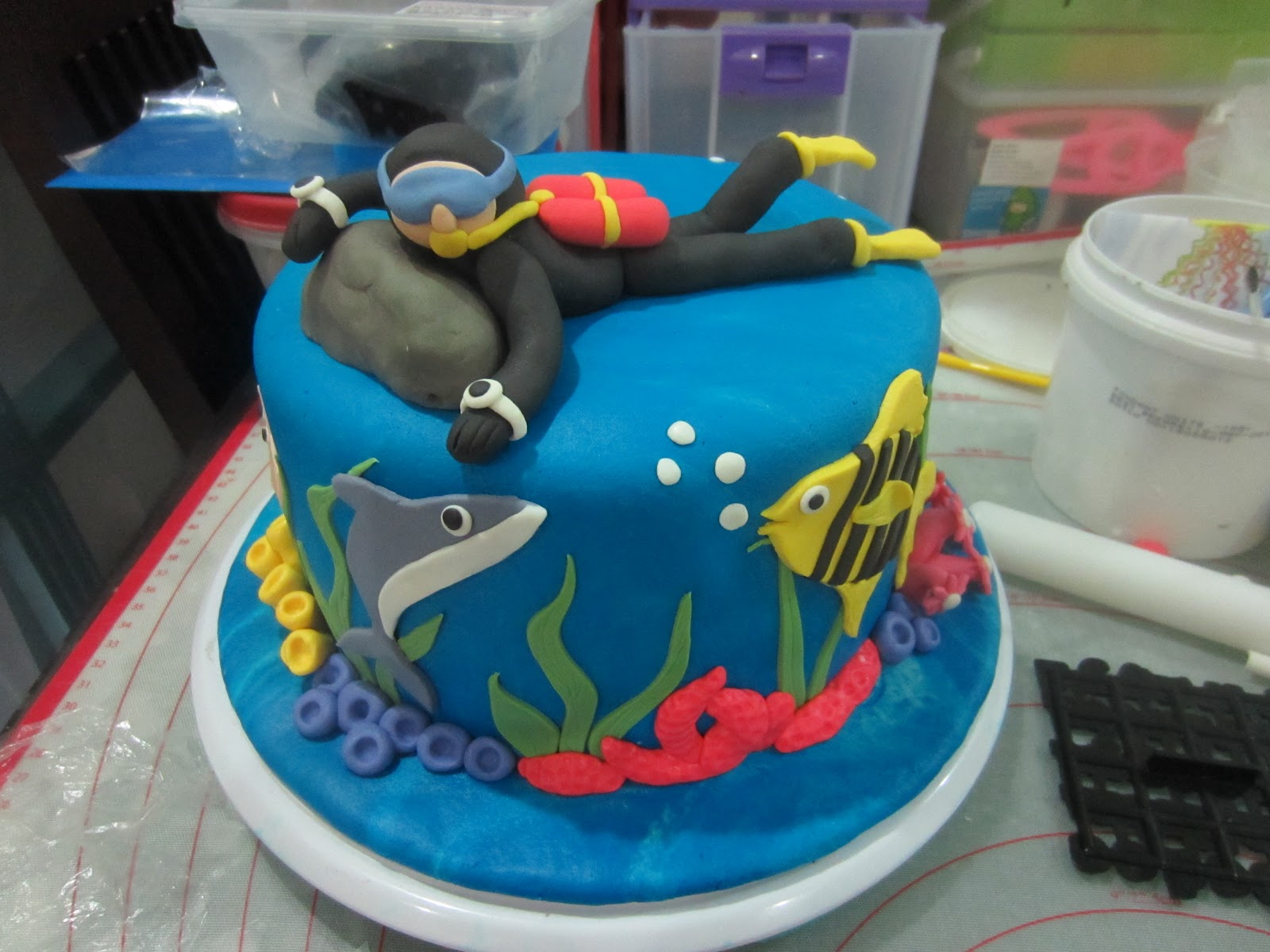 Scuba Diving Cake