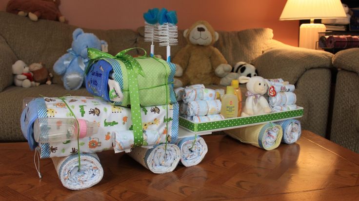 Semi Truck Diaper Cake