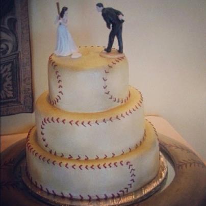 Softball Wedding Cake