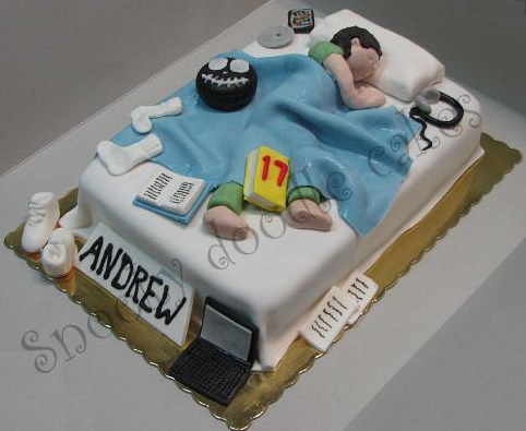 11 Photos of Simple 17th Birthday Cakes For Teenage Boys