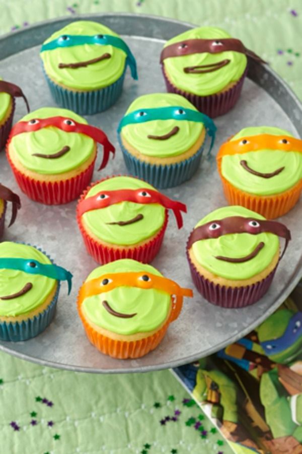 Teenage Mutant Ninja Turtle Cupcakes