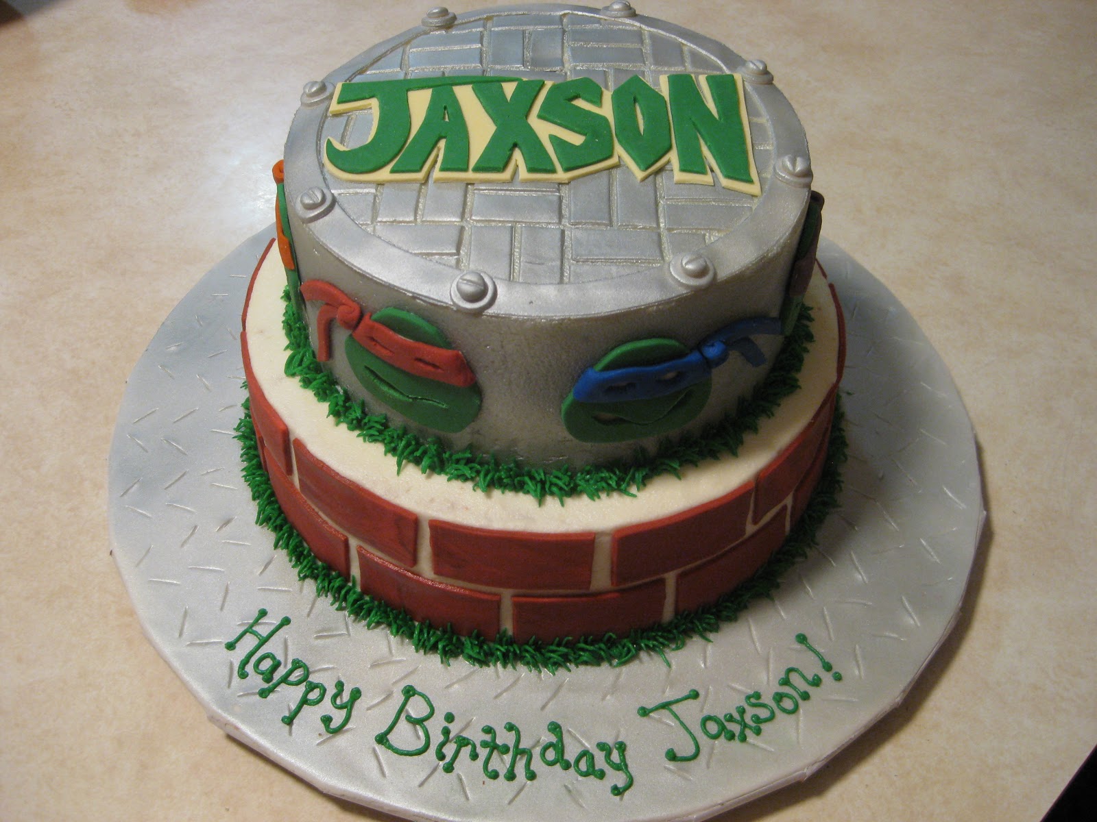 Teenage Mutant Ninja Turtles Birthday Cake