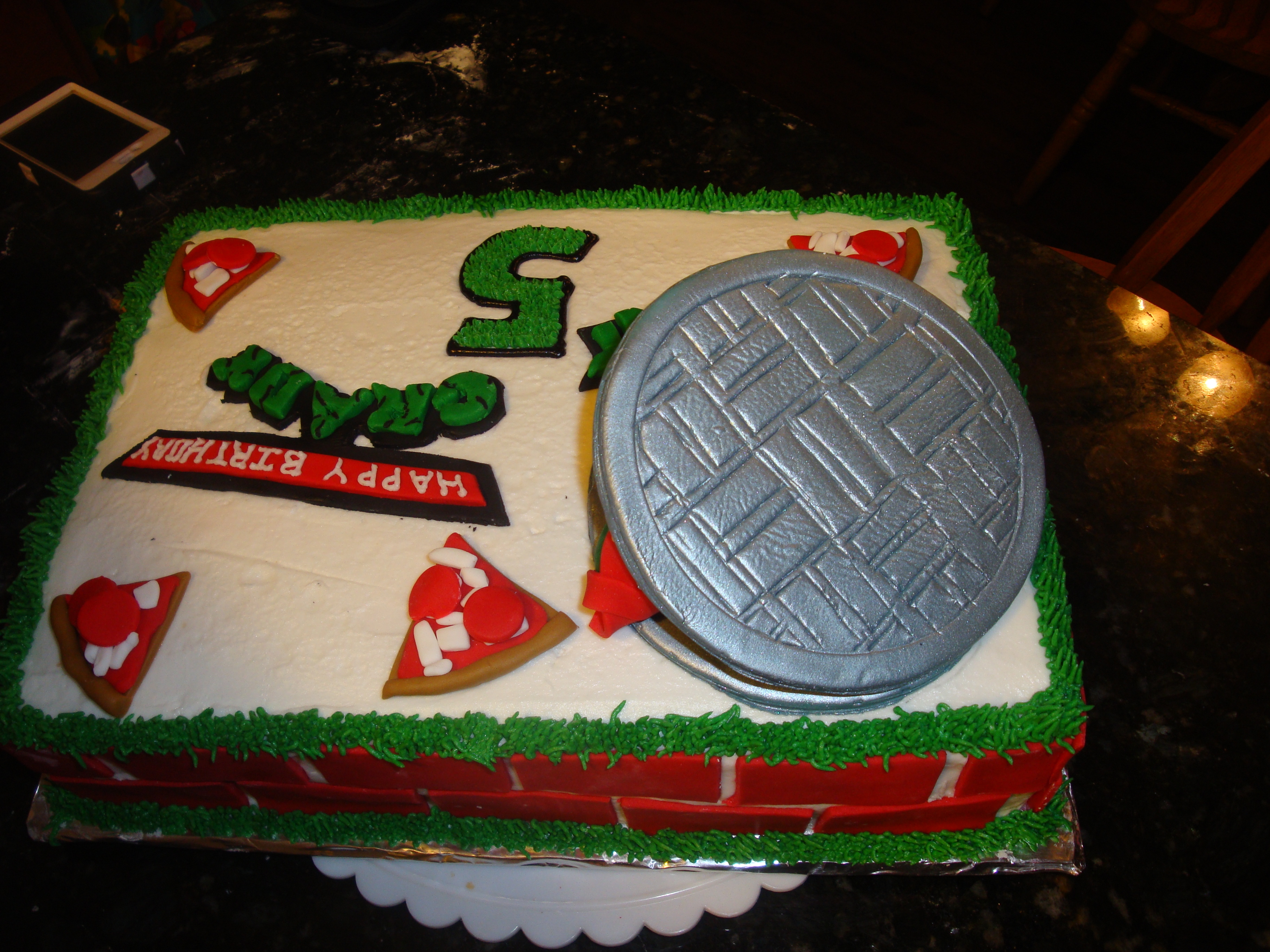 Teenage Mutant Ninja Turtles Birthday Cake