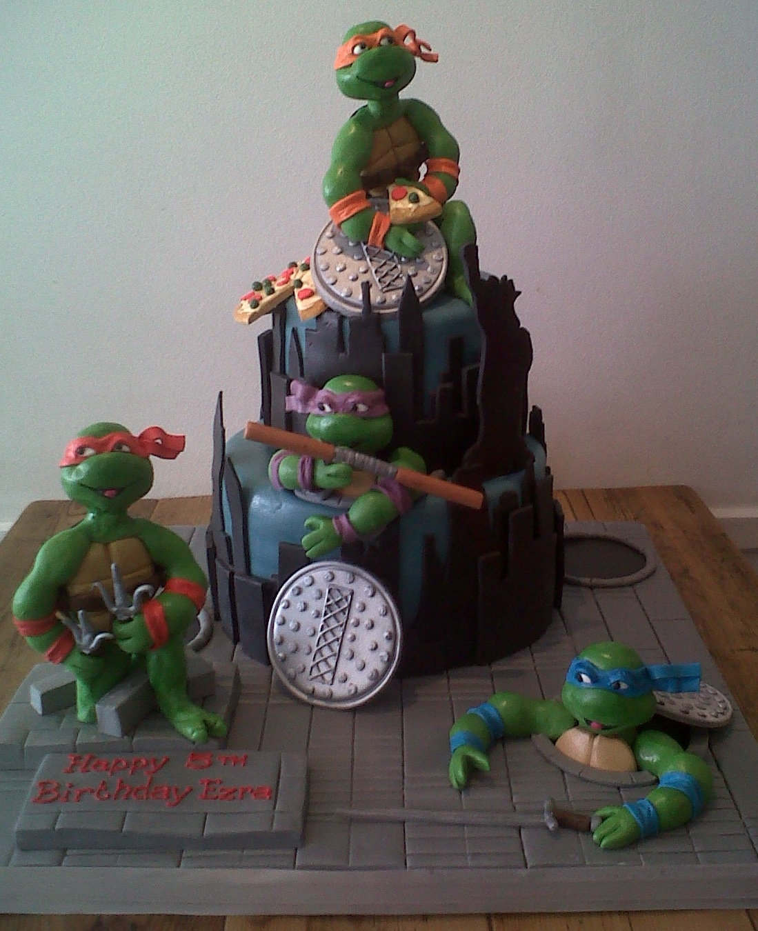 Teenage Mutant Ninja Turtles Birthday Cake