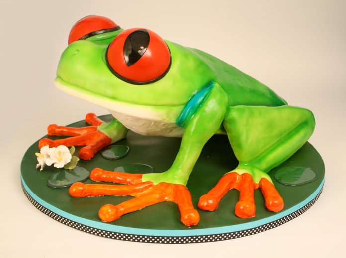 Tree Frog Cupcake Cake