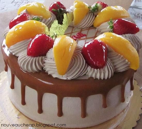 Tres Leches Birthday Cake with Fruit