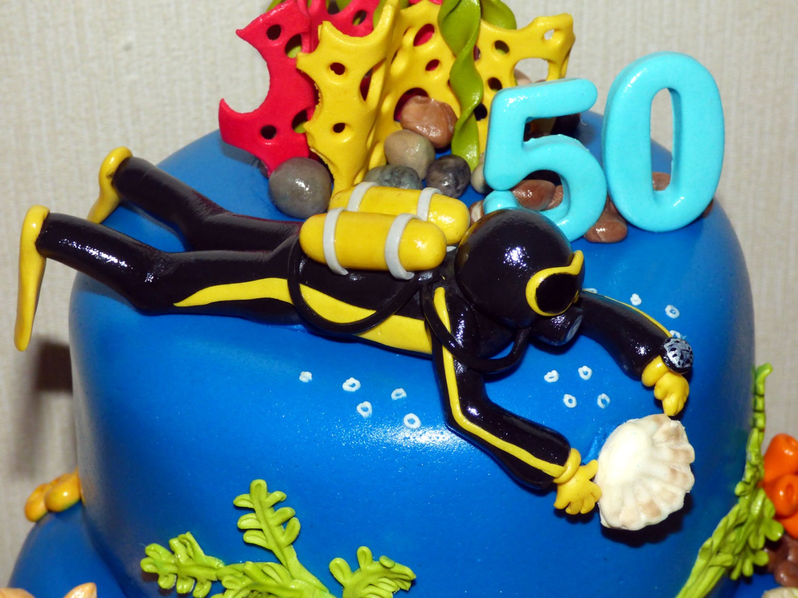 Underwater Themed Birthday Cake