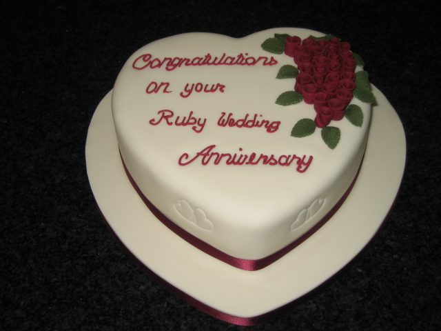 Wedding Anniversary Cake