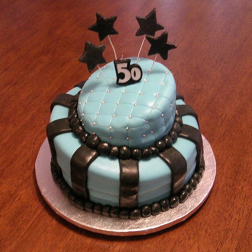 50th Birthday Cake Decorating Ideas