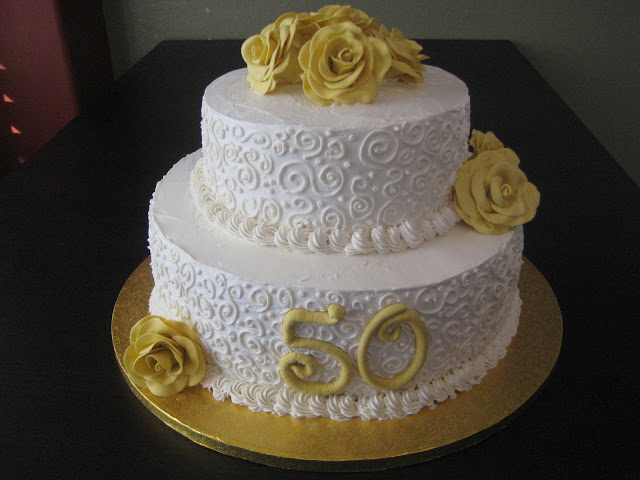 50th Wedding Anniversary Cake