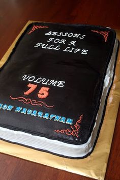 75th Birthday Cake Idea