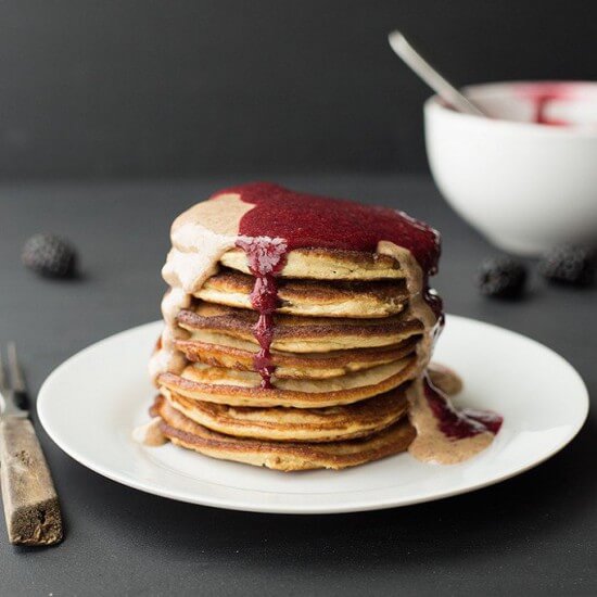 Almond Butter with Coconut Flour Pancakes