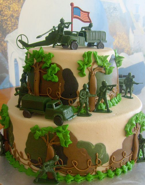 Army Man Birthday Cake