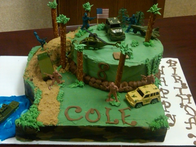 Army Military Birthday Cake
