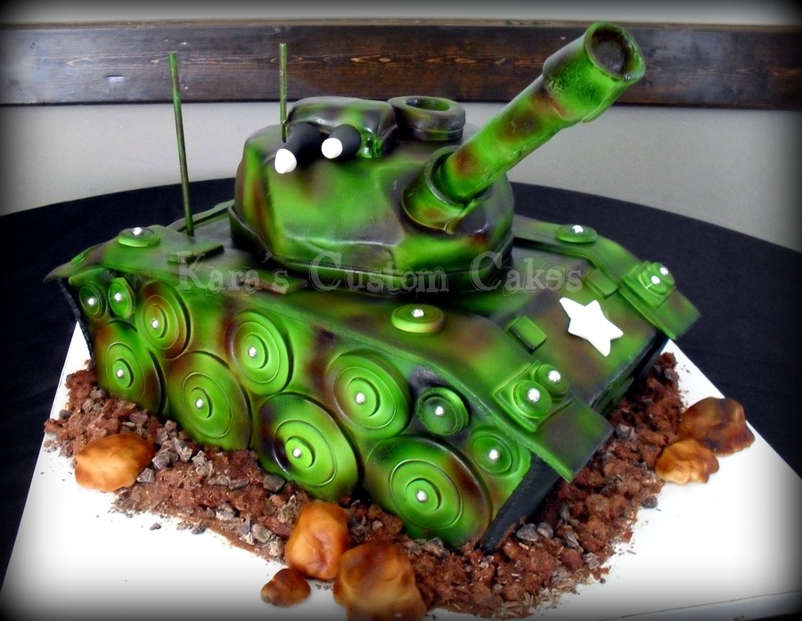 Army Tank Birthday Cake