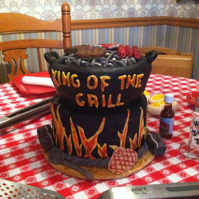 Barbecue Grill Birthday Cake