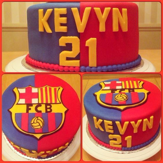 Barcelona Theme Birthday Cake