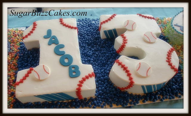 Baseball 13th Birthday Cake