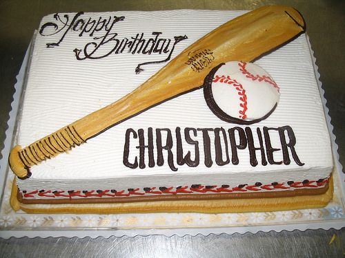 Baseball Bat Cake