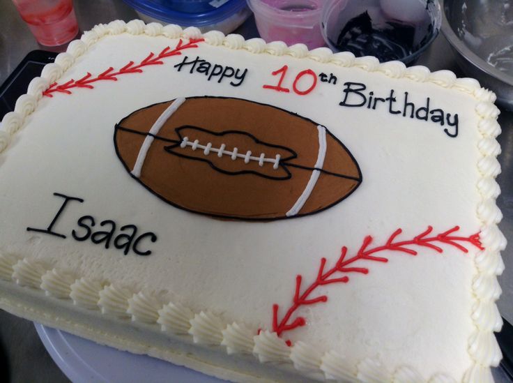 Baseball Birthday Sheet Cake