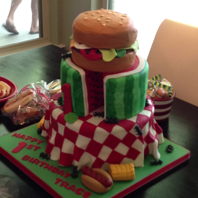 BBQ Birthday Cake