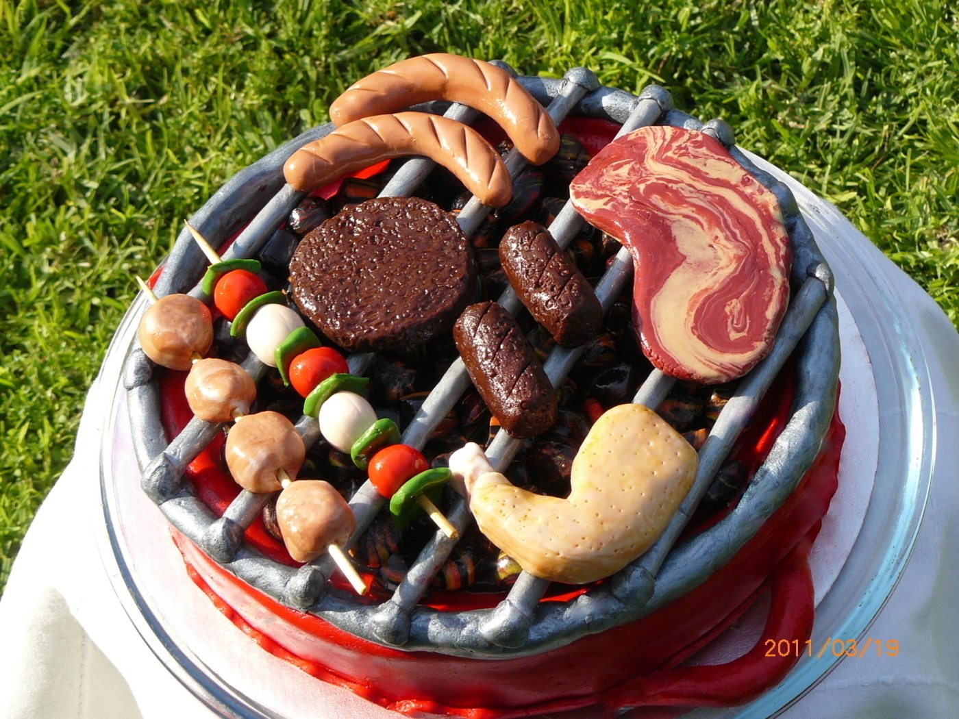 BBQ Birthday Cake