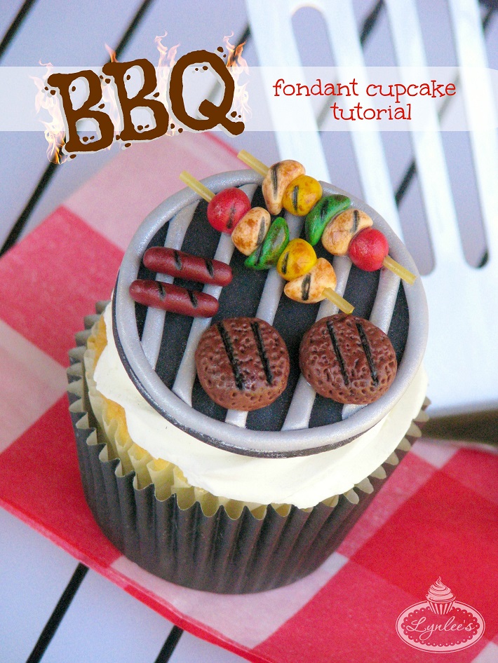 BBQ Grill Cupcake Cake