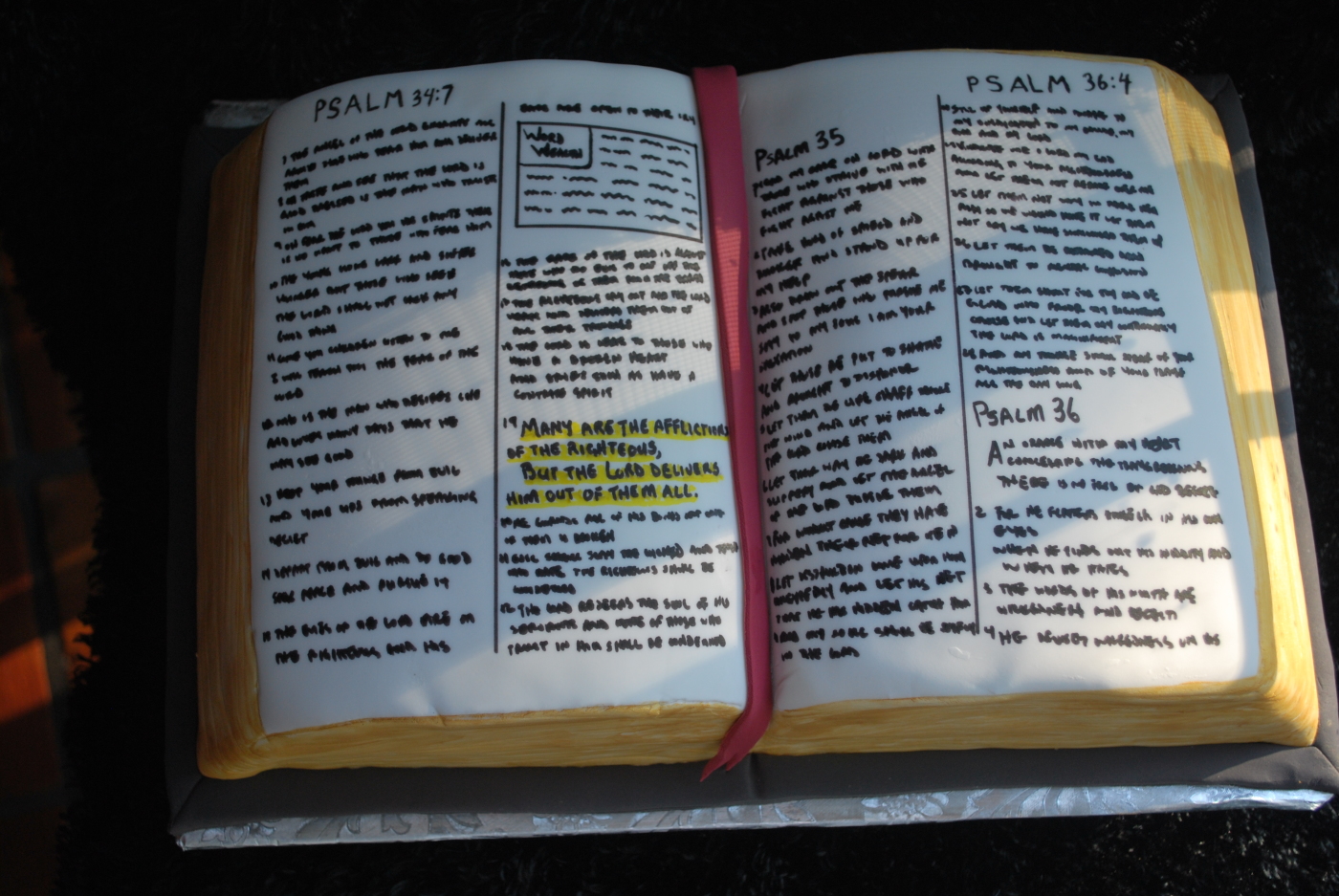 Bible Birthday Cake